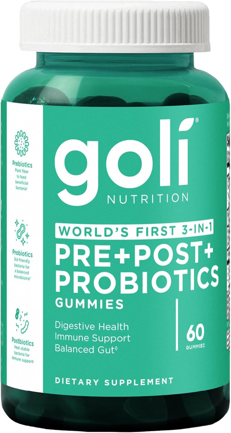 Pre Pro Postbiotic Gummies - Worlds First 3-In-1 Formula with DE111 Probiotics, XOS Prebiotics, MCC1849 Postbiotics - Vegan, Non-Gmo, Gluten-Free