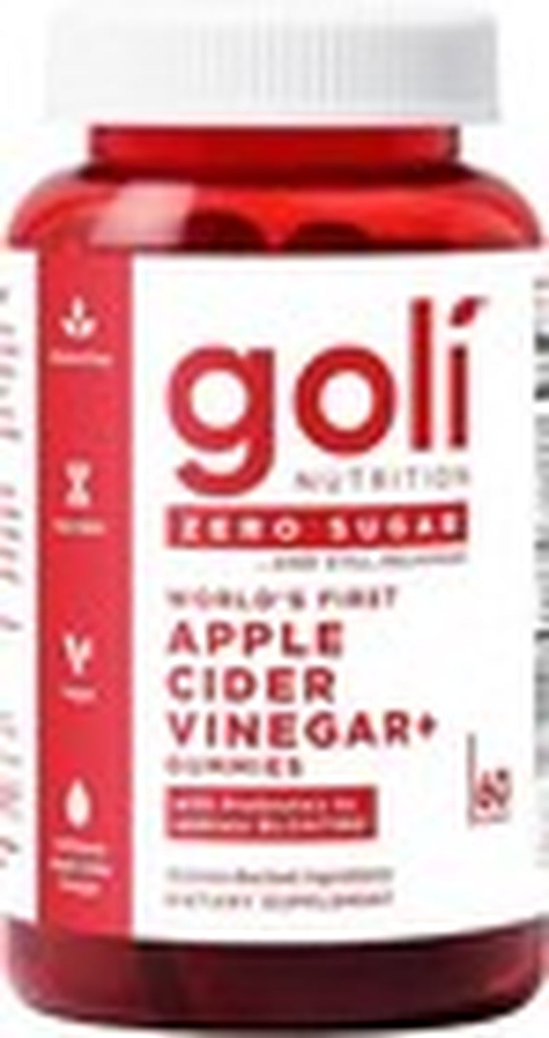 NEW 3 Bottles Goli Zero Sugar Best Seller Trio Set Gummies, 60 Counts per Bottle