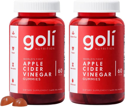 Apple Cider Vinegar Gummies - Worlds First ACV Gummy with Vitamin B12, Beetroot & Pomegranate - Vegan, Non-Gmo, Gluten-Free - 60 Count (Pack of 1)