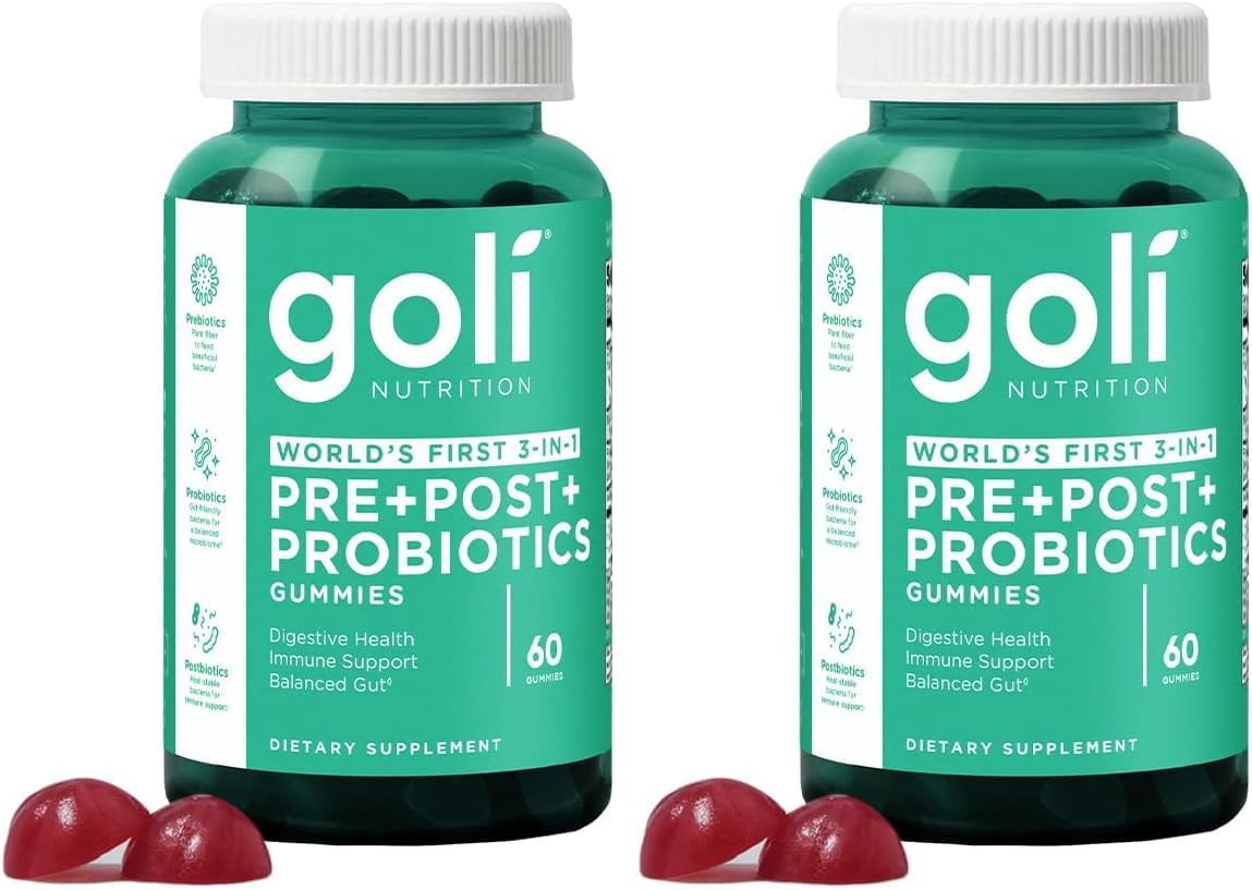 Pre Pro Postbiotic Gummies - Worlds First 3-In-1 Formula with DE111 Probiotics, XOS Prebiotics, MCC1849 Postbiotics - Vegan, Non-Gmo, Gluten-Free