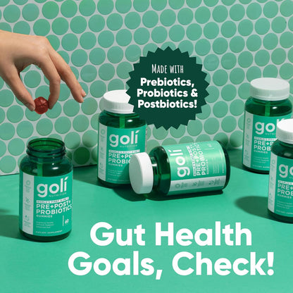 Pre Pro Postbiotic Gummies - Worlds First 3-In-1 Formula with DE111 Probiotics, XOS Prebiotics, MCC1849 Postbiotics - Vegan, Non-Gmo, Gluten-Free