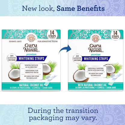 Teeth Whitening Strips - 7-Day Treatment with Non-Slip, Dry Strip Technology - Whitening Designed with Care for a Brighter Smile