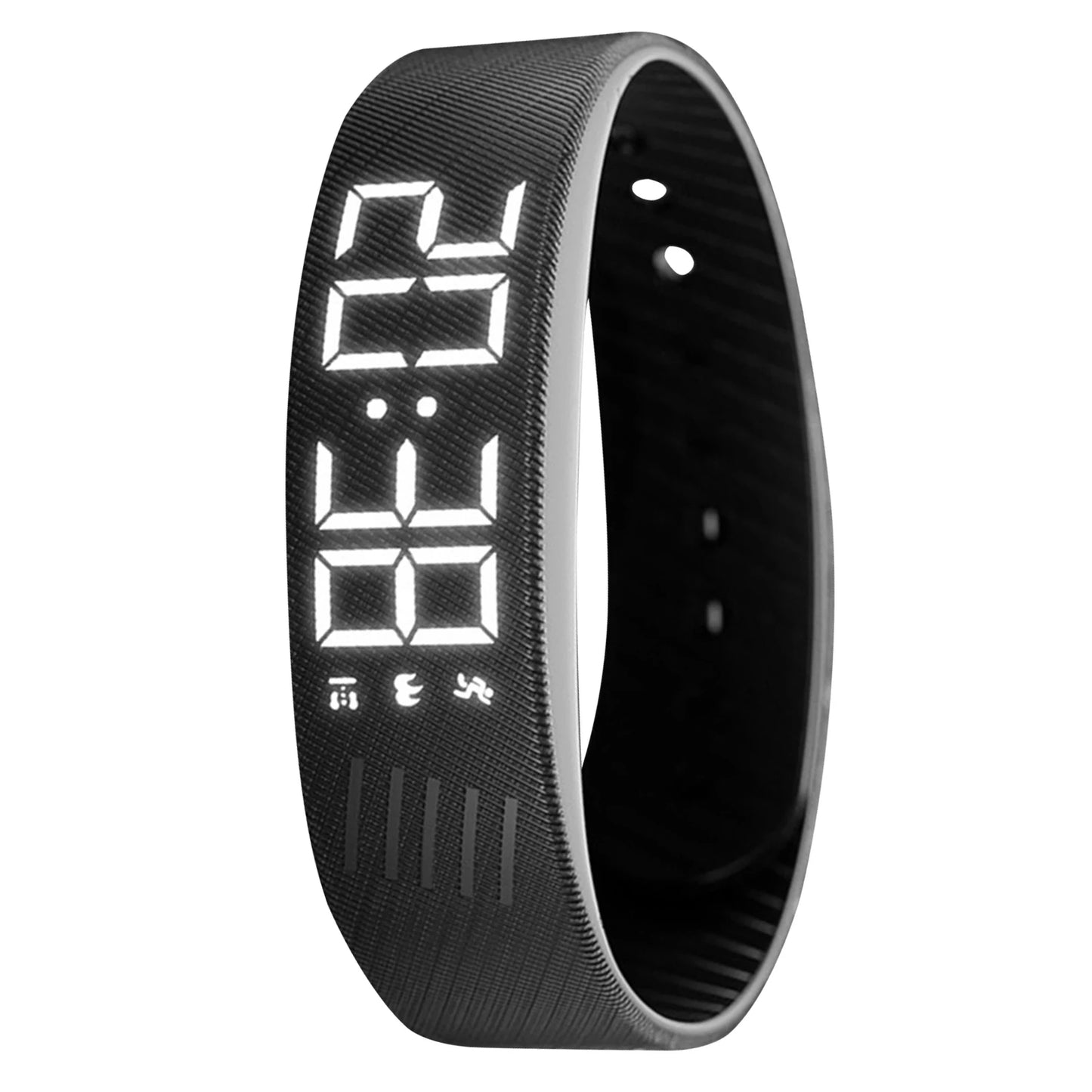 Vibrating Alarm Wristband Waterproof Alarm Clock Watches with Step Counter Silent Wrist Shock Bands Smart Bracelet